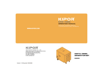 DIGITAL DIESEL GENERATOR SET - Kipor Generator Parts- UK