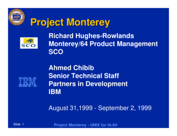 Project Monterey - Inspiring Innovation
