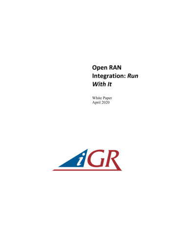 Open RAN Integration: Run With It - Parallel Wireless