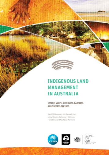 Indigenous Land Management In Australia - Awe