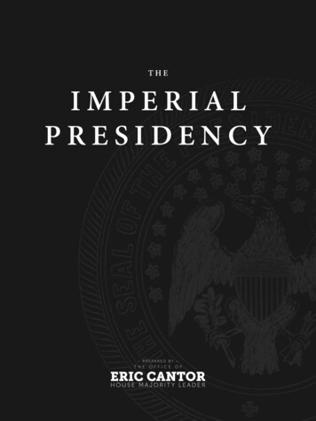 The Imperial Presidency - Bob Latta