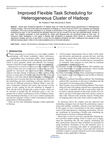 Improved Flexible Task Scheduling For Heterogeneous Cluster Of Hadoop