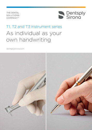 T1, T2 And T3 Instrument Series As Individual As Your Own .