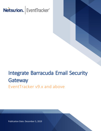 Integrate Barracuda Email Security Gateway - Netsurion
