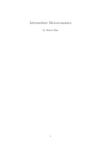 Intermediate Microeconomics - Yonsei