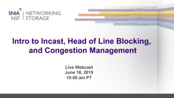 Intro To Incast, Head Of Line Blocking, And Congestion Management