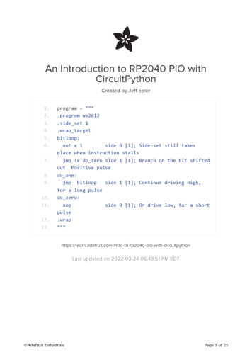 An Introduction To RP2040 PIO With CircuitPython