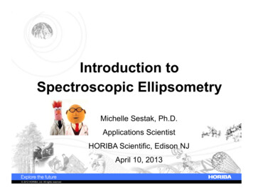 Introduction To Spectroscopic Ellipsometry - Horiba