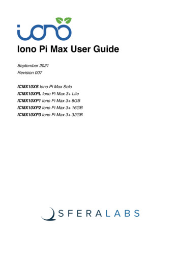 Iono Pi Max User Guide - Mouser 