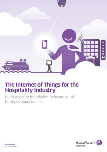 The Internet Of Things For The Hospitality Industry