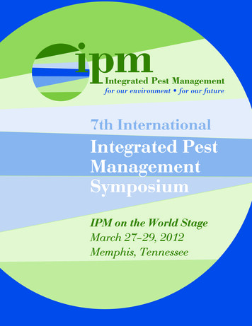 7th International Integrated Pest Management Symposium