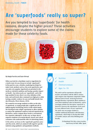Are You Tempted To Buy ‘superfoods’ For Health Reasons .