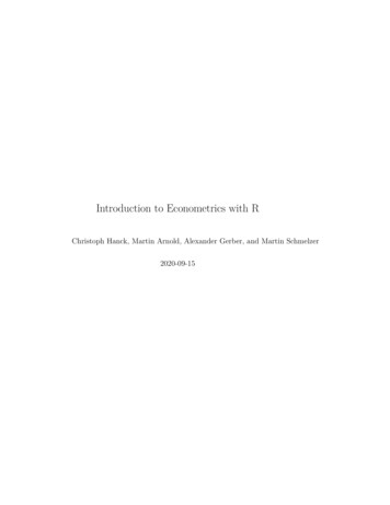 Introduction To Econometrics With R