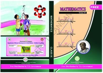 IX Maths EM Covers - Telangana