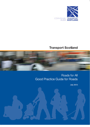 Roads For All: Good Practice Guide For Roads
