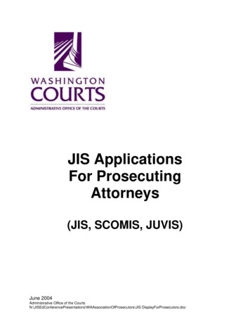 JIS Applications For Prosecuting Attorneys