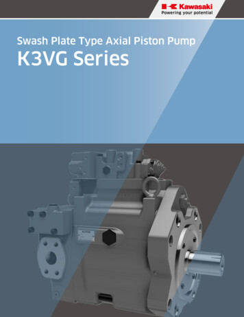 Swash Plate Type Axial Piston Pump K3VG Series