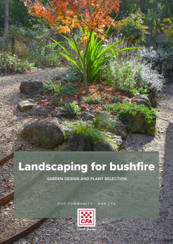 Landscaping For Bushfire