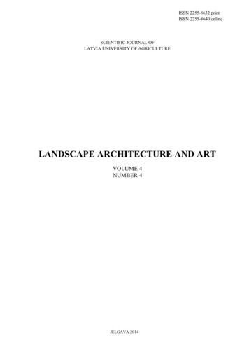 LANDSCAPE ARCHITECTURE AND ART - LLU