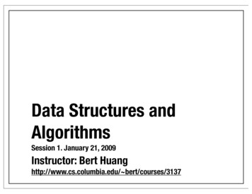 Data Structures And Algorithms - Columbia University