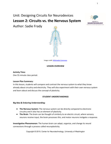 Lesson 2: Circuits Vs. The Nervous System
