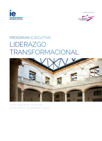 Programa EjEcutivo LidErazgo TransformacionaL