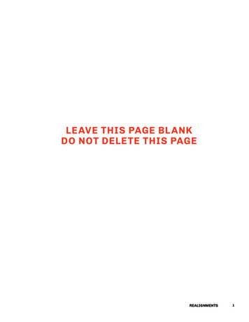 LEAVE THIS PAGE BLANK DO NOT DELETE THIS PAGE