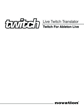 Twitch For Ableton Live - D2xhy469pqj8rc.cloudfront 