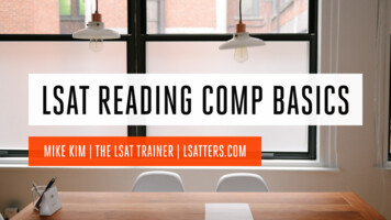 LSAT READING COMP BASICS