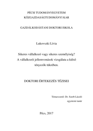 Lukovszki Lívia Tézisfüzet