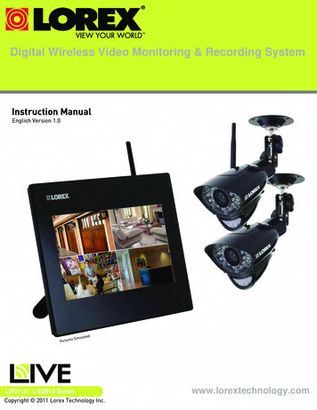 Digital Wireless Video Monitoring & Recording System - 