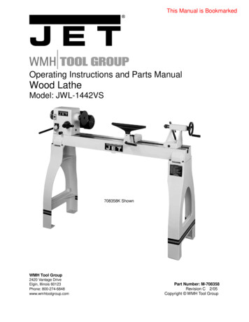 Operating Instructions And Parts Manual Wood Lathe