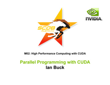 Parallel Programming With CUDA Ian Buck - Stanford University