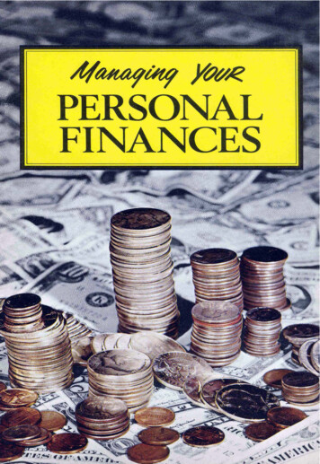 Managing Your Personal Finances - Cog-ff 