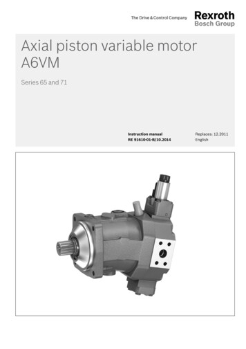 Axial Piston Variable Motor A6VM - Hydba