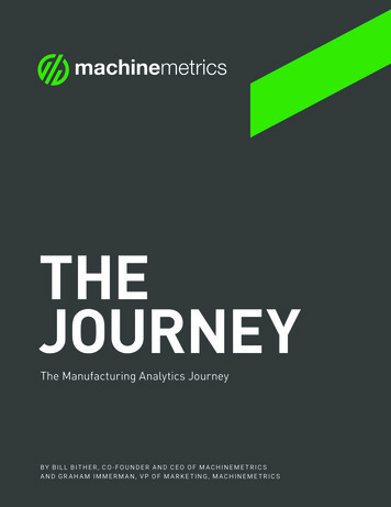 Manufacturing Analytics Journey - MachineMetrics