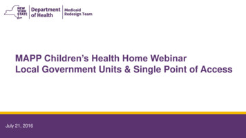 MAPP Children’s Health Home Webinar