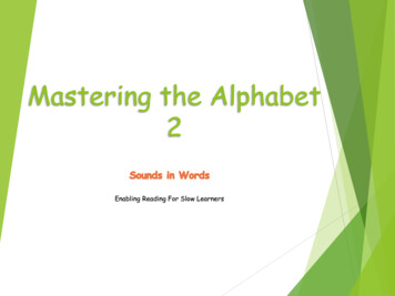 Mastering The Alphabet 2 - WordPress 