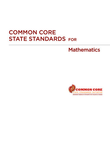 Common Core State StandardS