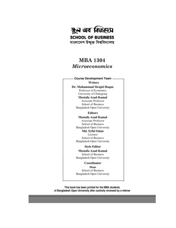 MBA 1304 Microeconomics - Ebookbou.edu.bd