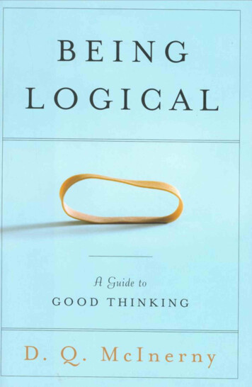 Being Logical: A Guide To Good Thinking - WordPress 