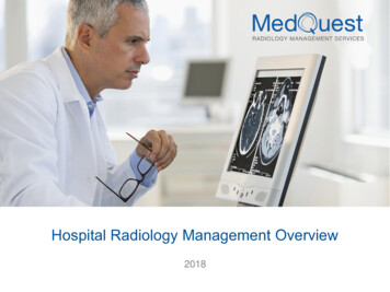Hospital Radiology Management Overview 2018