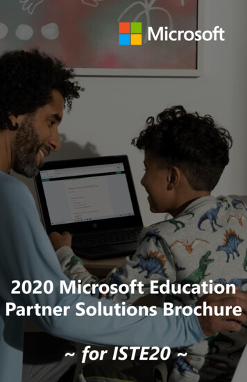 2020 Microsoft Education Partner Solutions Brochure