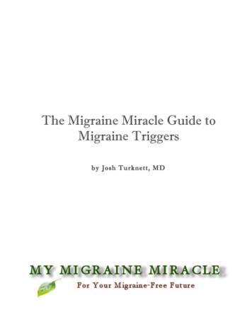 The Migraine Miracle Guide To Migraine Triggers