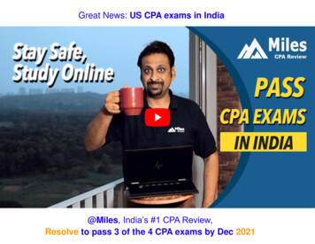 Great News: US CPA Exams In India - Miles Education