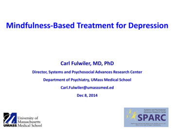 Mindfulness-Based Treatment For Depression
