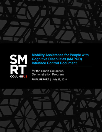 Mobility Assistance For People With Cognitive Disabilities Interface .