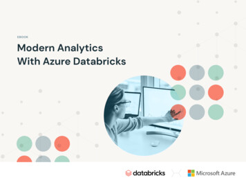 EBOOK Modern Analytics With Azure Databricks