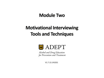 Motivational Interviewing Tools And Techniques