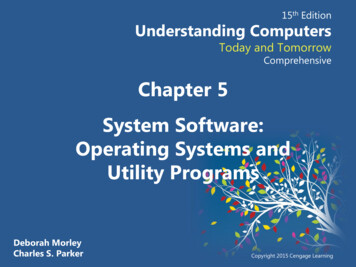 Chapter 5 System Software: Operating Systems And Utility .